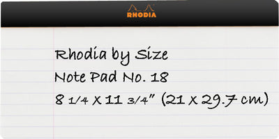 Rhodia Pad No.18 (8.25 x 11.75")