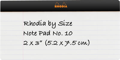 Rhodia Pad No. 10  (2 x 3")