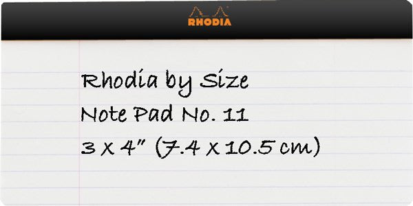 Rhodia Pad No. 11 (3 x 4") - lovenotebooks.com