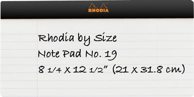 Rhodia Pad No. 19 (8.25 x 12.5")