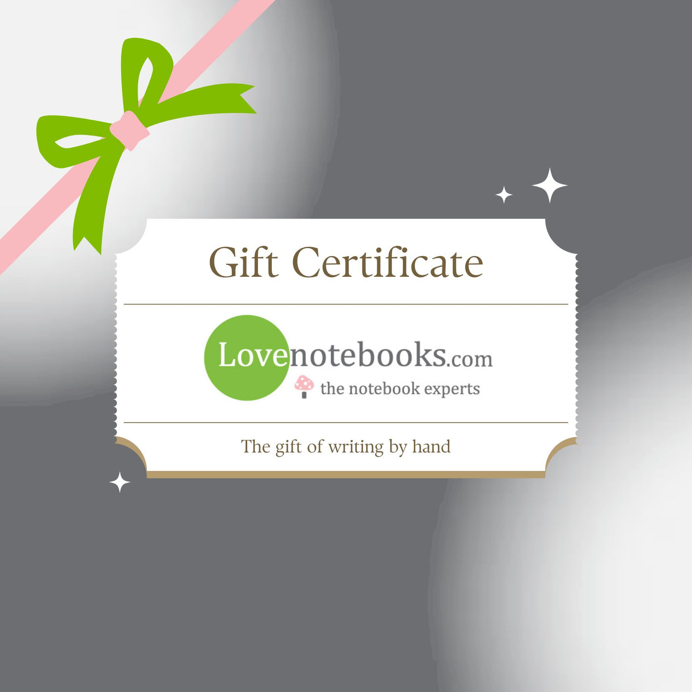 Lovenotebooks.com Gift Card