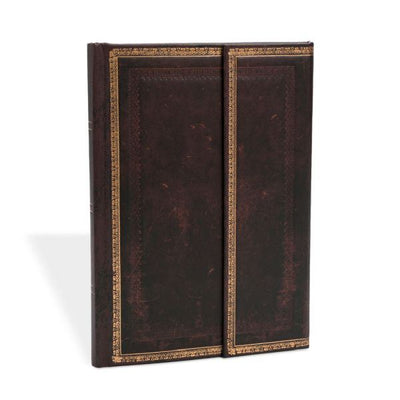 Paperblanks Old Leather Black Moroccan Midi 5 x 7 Inch Journal