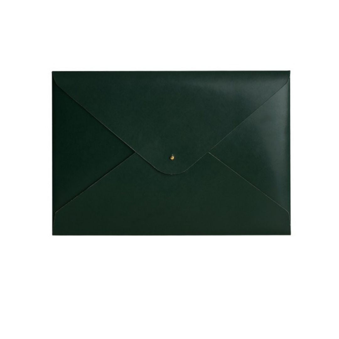 Paperthinks Recycled Leather Document Folder Olive – lovenotebooks.com