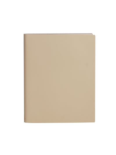 Paperthinks Recycled Leather Extra Large 7 x 9 In Notebook Ivory