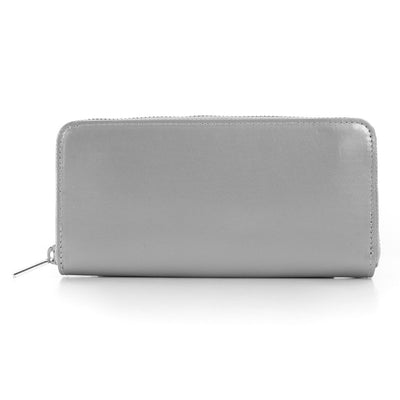 Paperthinks Recycled Leather Full Size Wallet - Silver - Paperthinks.us