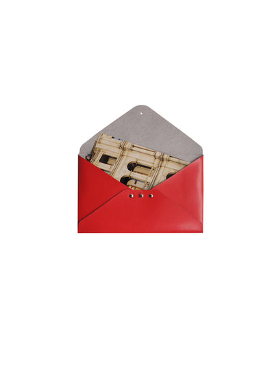Paperthinks Recycled Leather Small Folder Scarlet Red