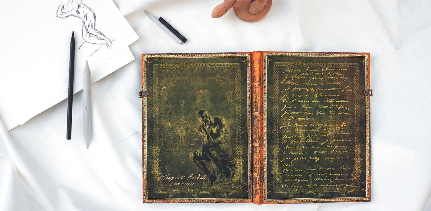 Celebrating 100th Anniversary of Auguste Rodin (1840-1917), with a Paperblanks Anniversary Journal