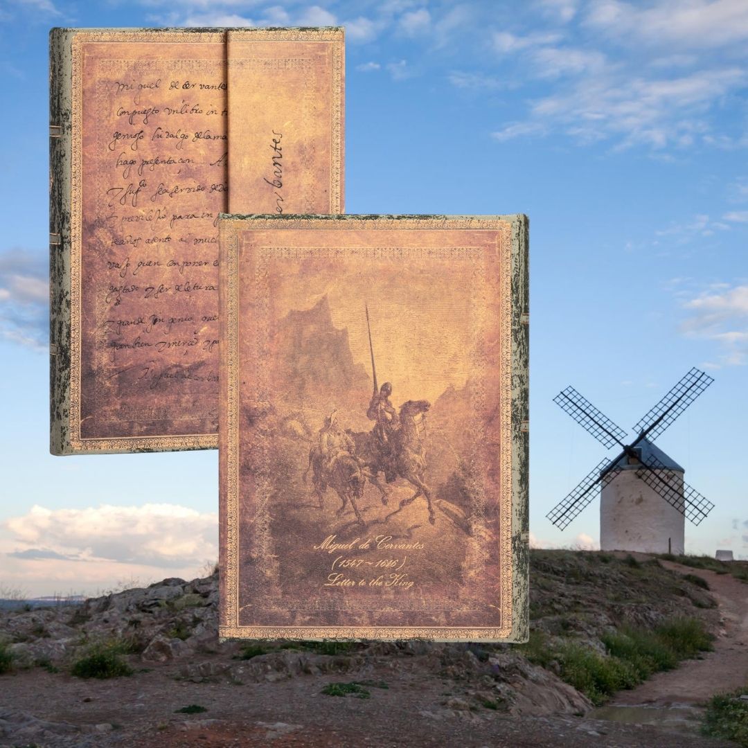 Cervantes most famous novel Don Quixote inspired Notebook Designs 