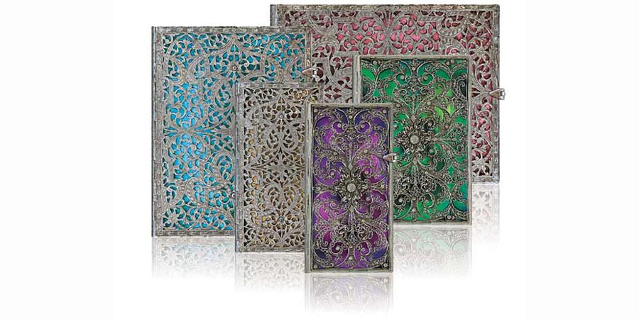 Paperblanks Silver Filigree - lovenotebooks.com