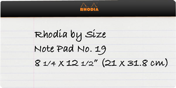 Rhodia Pad No. 19 (8.25 x 12.5")