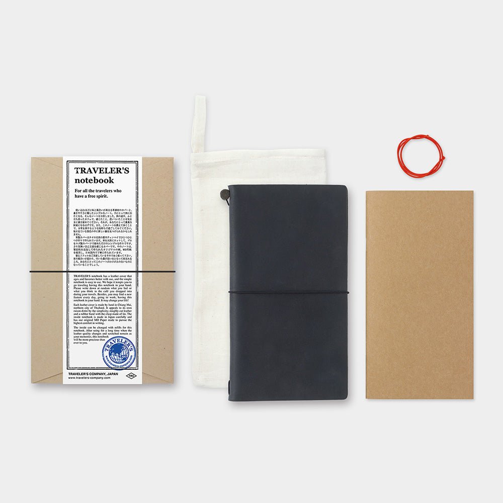 TRAVELERS COMPANY TRAVELER'S notebook Regular Size Leather Refillable Notebook