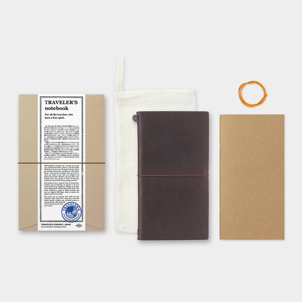 TRAVELERS COMPANY TRAVELER'S notebook Regular Size Leather Refillable Notebook