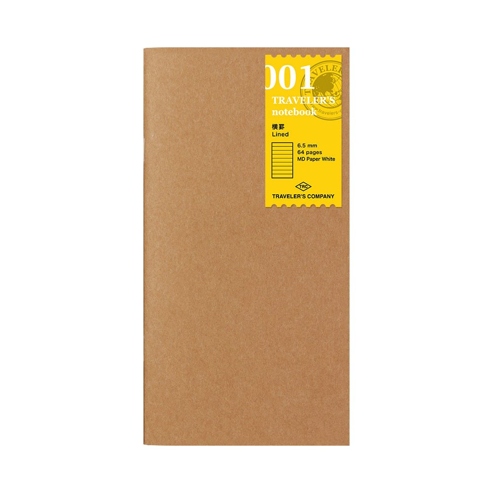 TRAVELER'S notebook Refill 001 Regular Size Lined Notebook