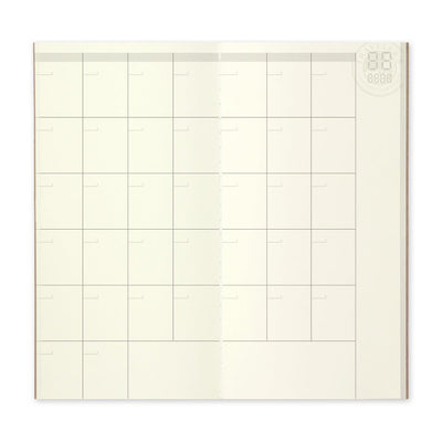 TRAVELER'S notebook Refill 017 Undated Monthly Planner