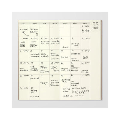 TRAVELER'S notebook Refill 017 Undated Monthly Planner