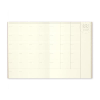 TRAVELER'S notebook Refill 006 Passport Size Undated Monthly Planner