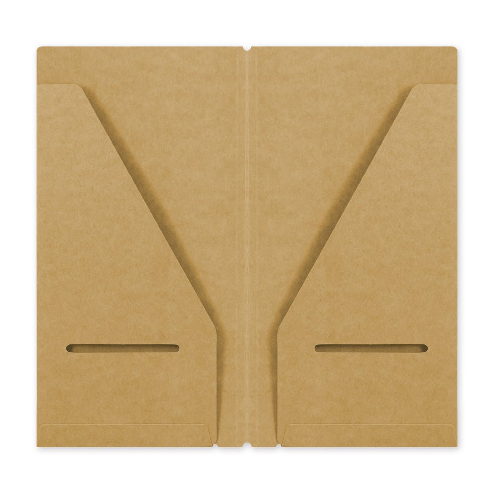 TRAVELER'S notebook Refill 020 Regular  Size Kraft Paper Pocket Folder