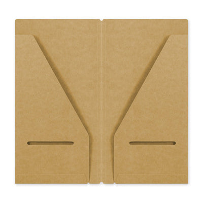 TRAVELER'S notebook Refill 020 Regular  Size Kraft Paper Pocket Folder
