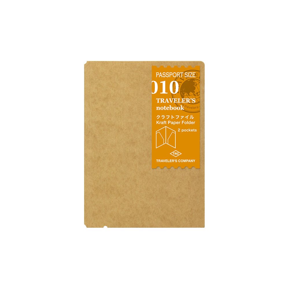 TRAVELER'S notebook Refill 010 Passport Size Kraft Paper Folder