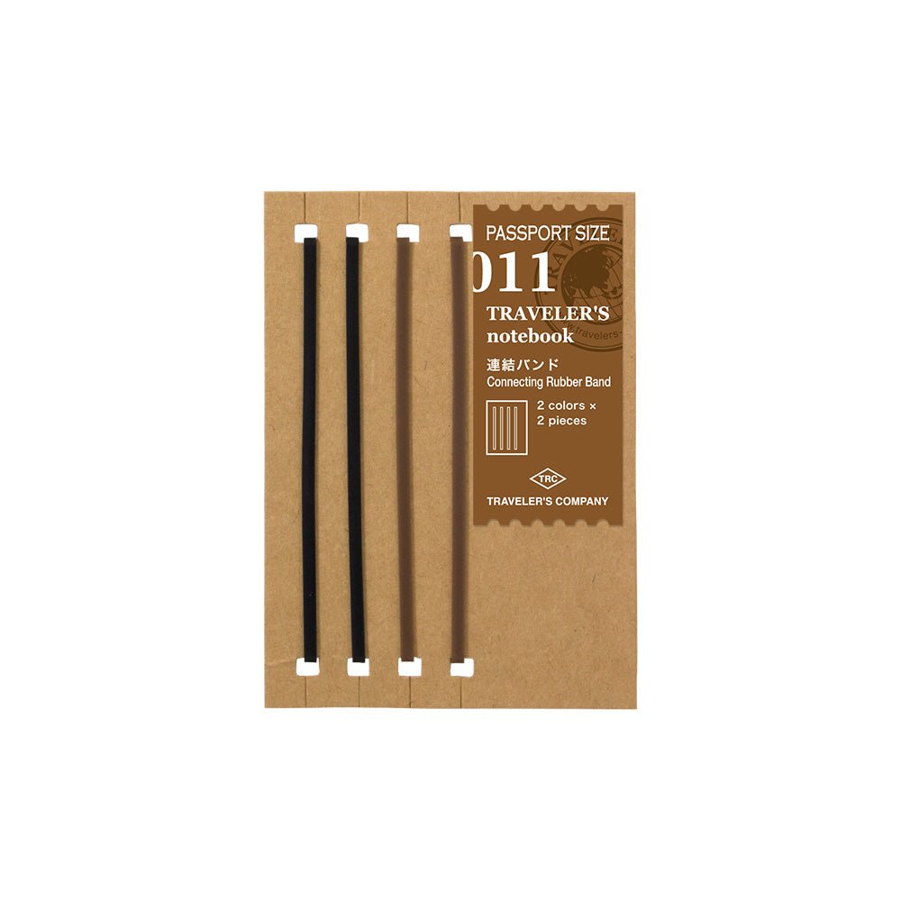 TRAVELER'S notebook Refill 011 Passport Size Connecting Rubber Bands