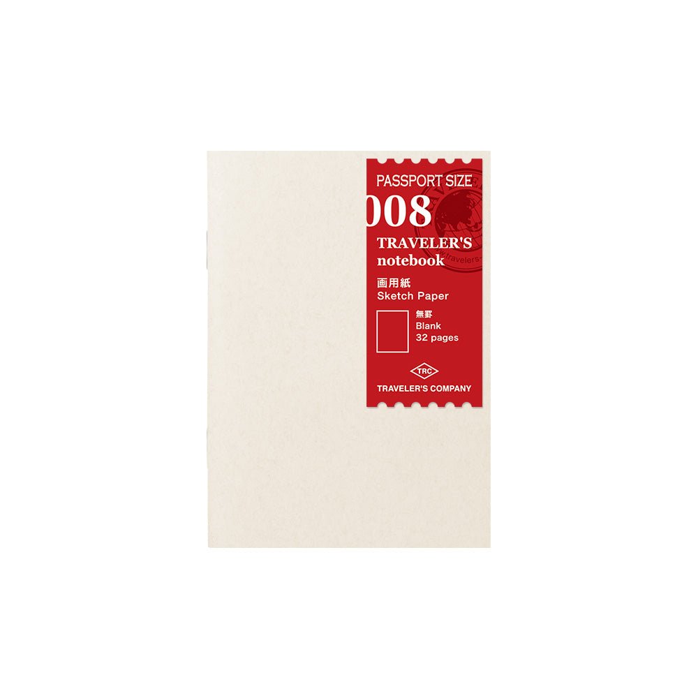TRAVELER'S notebook Refill 008 Passport Size Sketch Paper