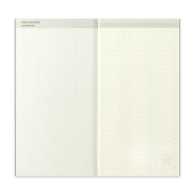 TRAVELER'S notebook Refill 018 Undated Weekly Vertical Planner