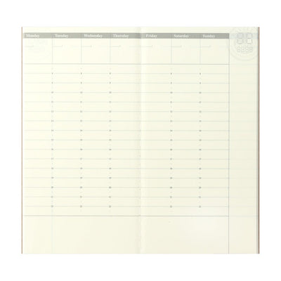 TRAVELER'S notebook Refill 018 Undated Weekly Vertical Planner