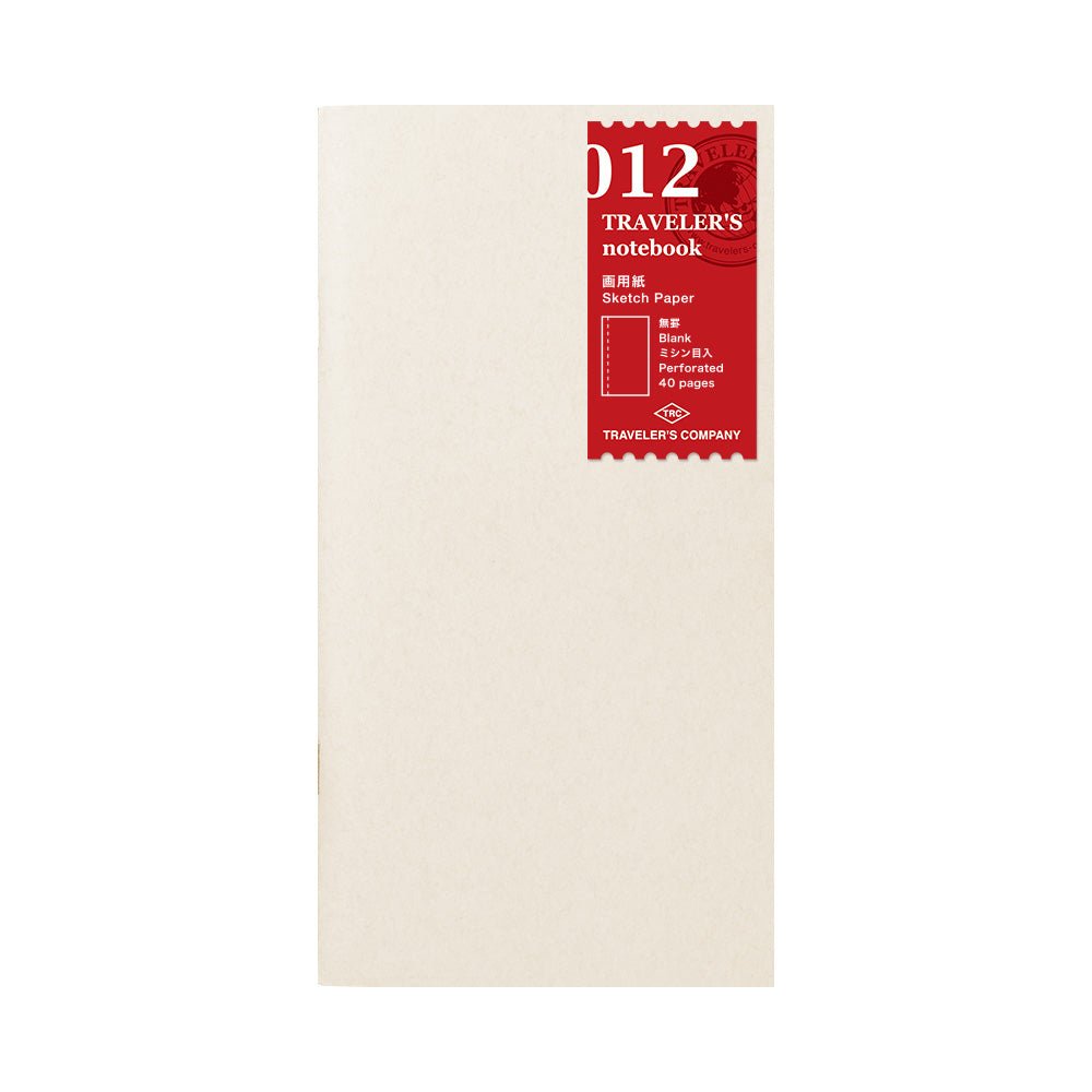 TRAVELER'S notebook Refill 012 Regular Size Sketch Paper