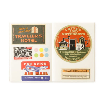 TRAVELER'S notebook Passport Size Refill 017 Sticker Sticker Release Paper