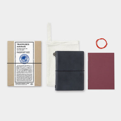 TRAVELER'S Notebook Passport Size Refillable Leather Cover five Colors