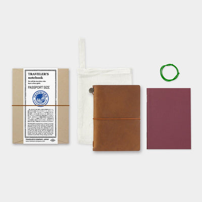 TRAVELER'S Notebook Passport Size Refillable Leather Cover five Colors