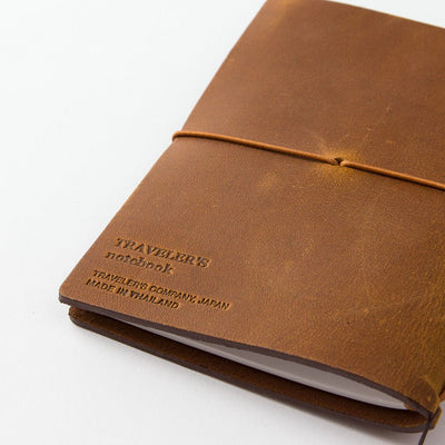 TRAVELER'S Notebook Passport Size Refillable Leather Cover five Colors