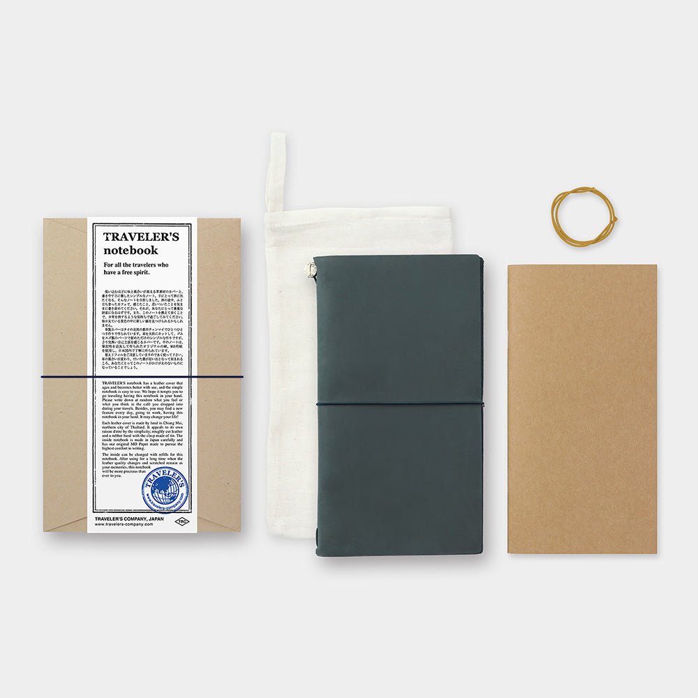TRAVELERS COMPANY TRAVELER'S notebook Regular Size Leather Refillable Notebook