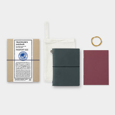 TRAVELER'S Notebook Passport Size Refillable Leather Cover five Colors
