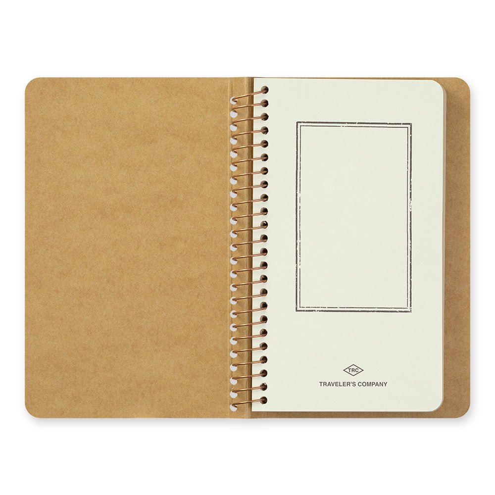 TRAVELER'S COMPANY SPIRAL RING NOTEBOOK A6 Slim DW Kraft Paper Pages