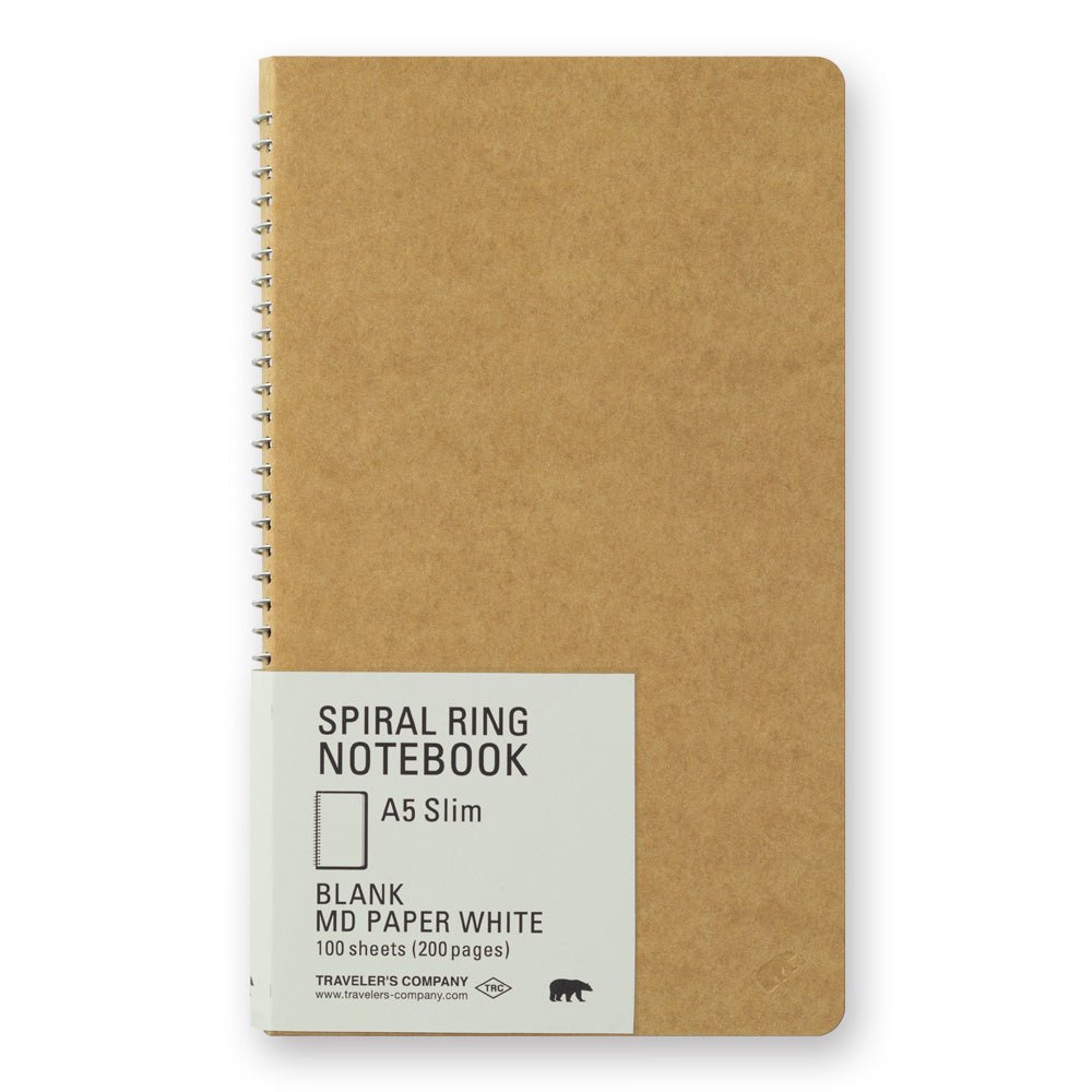 TRAVELER'S COMPANY SPIRAL RING NOTEBOOK A5 Slim MD White Paper