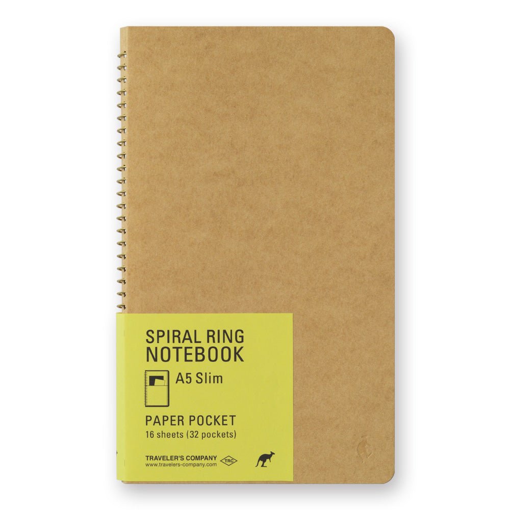 TRAVELER'S COMPANY SPIRAL RING NOTEBOOK A5 Slim Paper Pocket