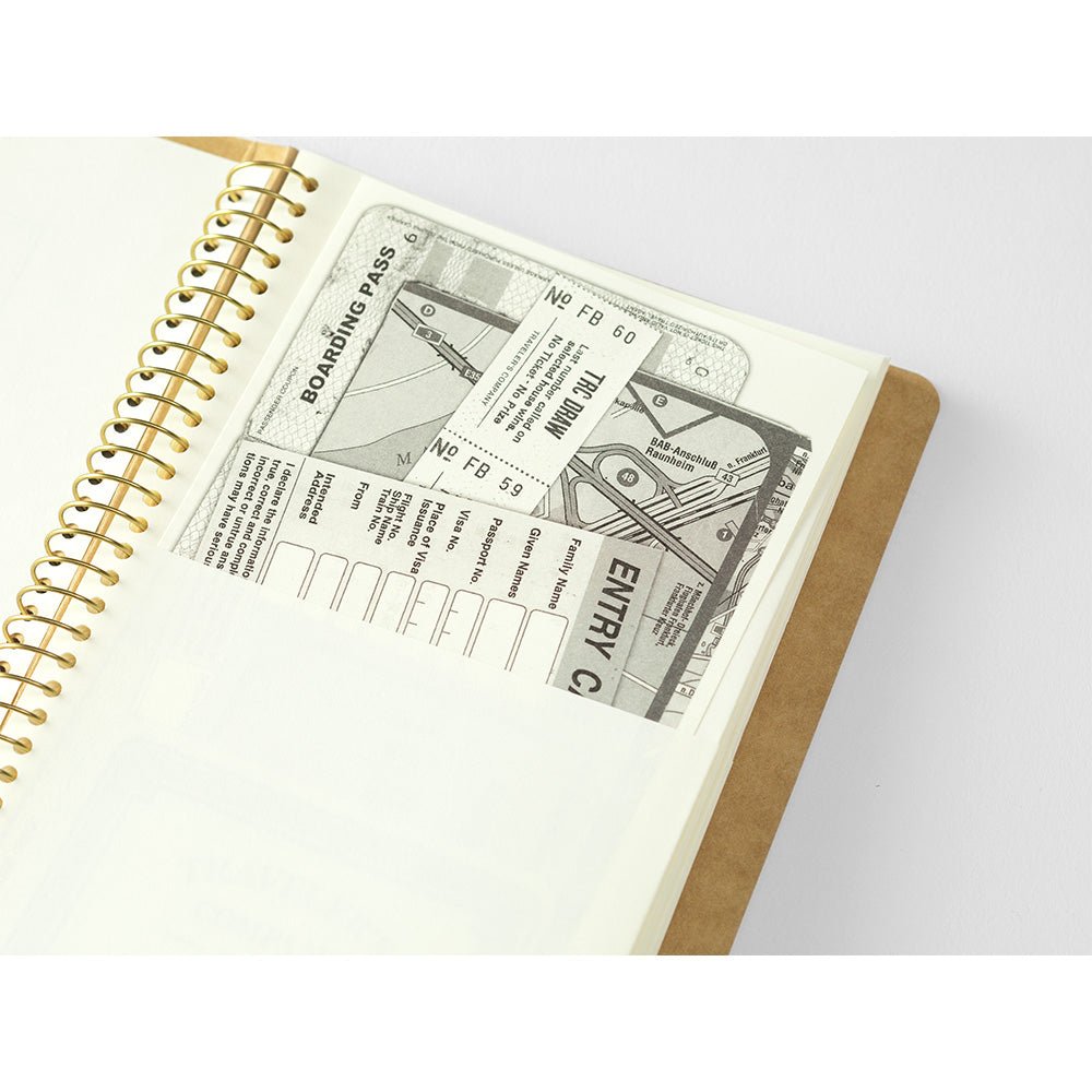 TRAVELER'S COMPANY SPIRAL RING NOTEBOOK A5 Slim Paper Pocket