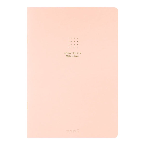 Midori Soft Color A5 Dot Grid Notebook with Colored Paper