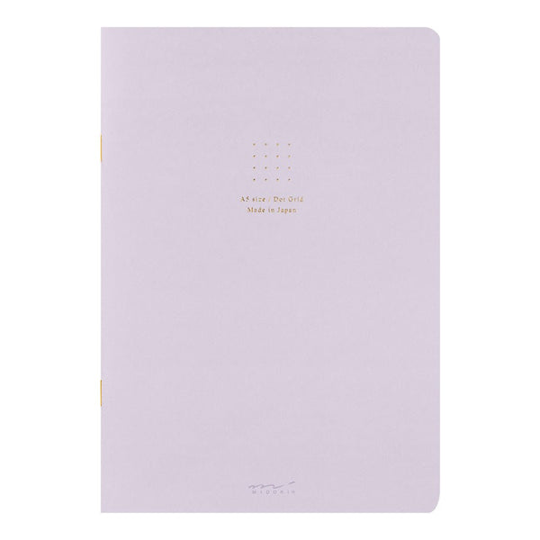 Midori Soft Color A5 Dot Grid Notebook with Colored Paper