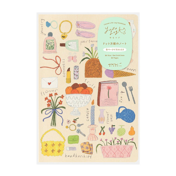 Midori Yuru Log B6 Notebook My Life by Asako Aratani