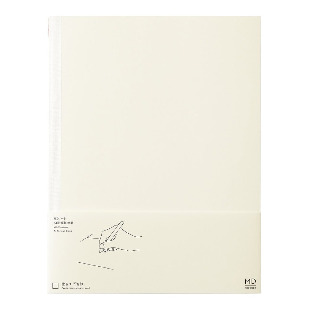 MIDORI MD Notebook A4 Notebook 8.3 x 10.8 Inch MD Paper Ivory Blank ...