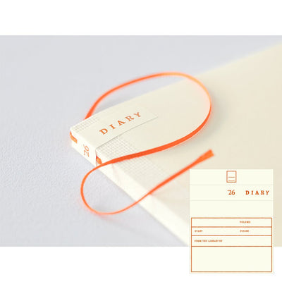 MD Notebook Diary B6 Slim Monthly- Weekly 2026 Planner