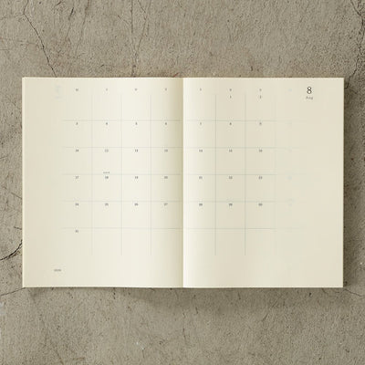 MD Notebook Diary A4 Variant Thin Monthly 2026 Planner