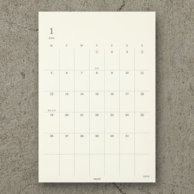 MD Monthly Diary Sticker Sheets Large For 2026