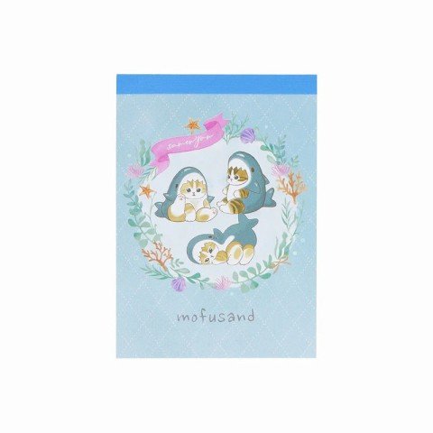 Mofusand Mini Memo Pad Shark