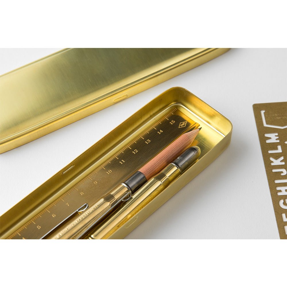 TRAVELER’S COMPANY BRASS Pencase — Minimal, Japanese-Made
