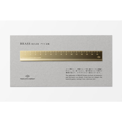 TRAVELER'S COMPANY BRASS Ruler - 16 cm