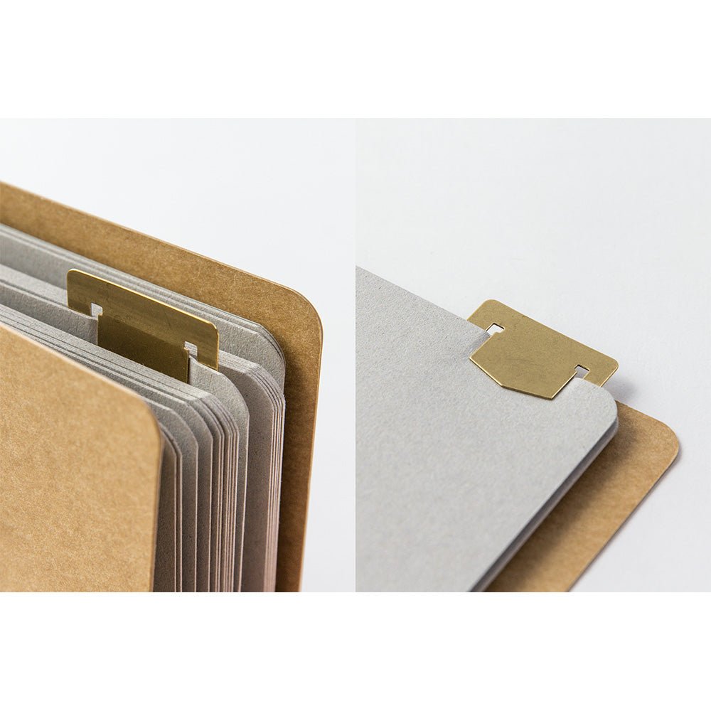 TRAVELER'S COMPANY BRASS Template Bookmark Numbers & Icons
