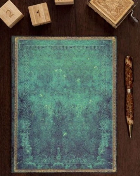 Paperblanks Flexis Old Leather Pacific Blue Ultra 7 x 9 Inch Journal